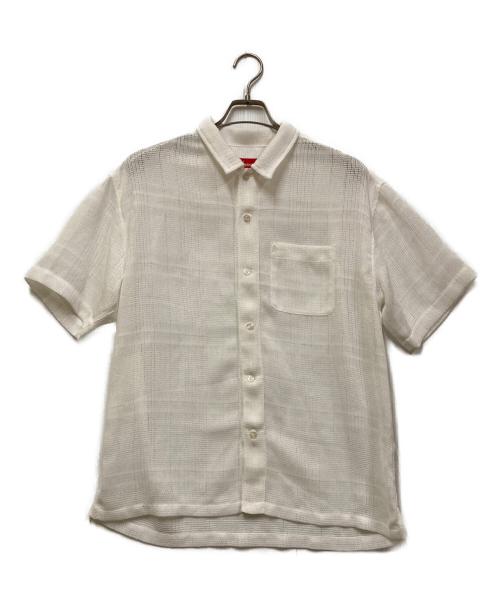 SUPREME（シュプリーム）SUPREME (シュプリーム) Mesh Stripe S/S Shirt ホワイト サイズ:Mの古着・服飾アイテム