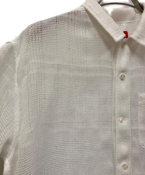 SUPREME（シュプリーム）SUPREME (シュプリーム) Mesh Stripe S/S Shirt ホワイト サイズ:Mの古着・服飾アイテム