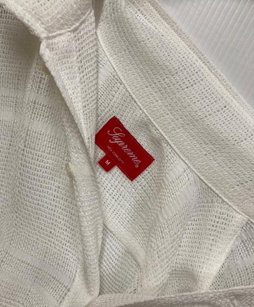 SUPREME（シュプリーム）SUPREME (シュプリーム) Mesh Stripe S/S Shirt ホワイト サイズ:Mの古着・服飾アイテム