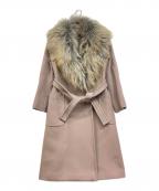 MAX&Co.マックスアンドコー）の古着「ファー付コート」｜ピンク