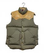 WAREHOUSE×RockyMountainFeatherBedウエアハウス×ロッキーマウンテンフェザーベッド）の古着「ダウンベスト」｜グレー