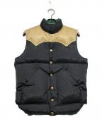 WAREHOUSE×RockyMountainFeatherBedウエアハウス×ロッキーマウンテンフェザーベッド）の古着「ダウンベスト」｜ブラック