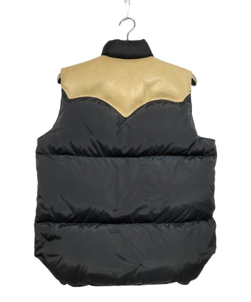 WAREHOUSE（ウエアハウス）WAREHOUSE (ウエアハウス) RockyMountainFeatherBed (ロッキーマウンテンフェザーベッド) ダウンベスト ブラック サイズ:40の古着・服飾アイテム