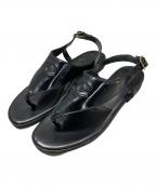 CHANELシャネル）の古着「ココマークトングサンダル」｜ブラック