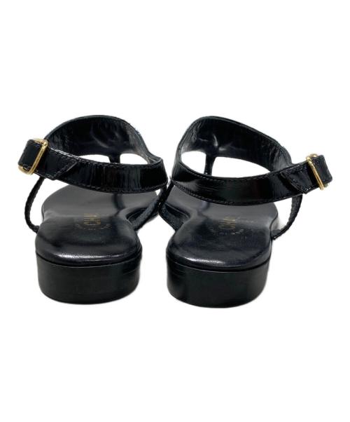 CHANEL（シャネル）CHANEL (シャネル) ココマークトングサンダル ブラック サイズ:36の古着・服飾アイテム