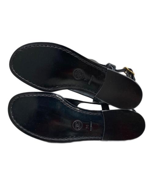 CHANEL（シャネル）CHANEL (シャネル) ココマークトングサンダル ブラック サイズ:36の古着・服飾アイテム