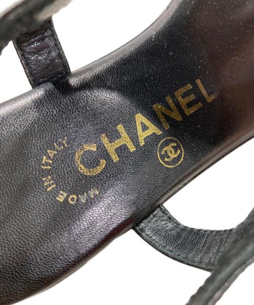 CHANEL（シャネル）CHANEL (シャネル) ココマークトングサンダル ブラック サイズ:36の古着・服飾アイテム