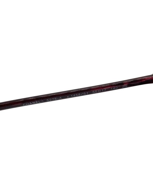 CHANEL（シャネル）CHANEL (シャネル) サングラス ワインレッド サイズ:55□17の古着・服飾アイテム