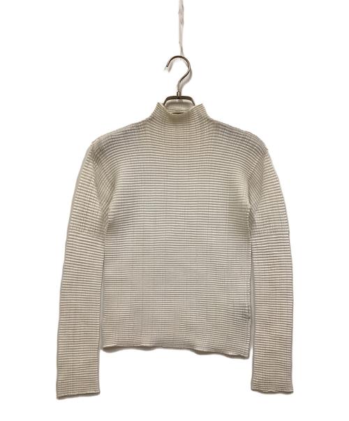 ISSEY MIYAKE FETE（イッセイミヤケフェット）ISSEY MIYAKE FETE (イッセイミヤケフェット) プリーツカットソー ホワイト サイズ:2の古着・服飾アイテム
