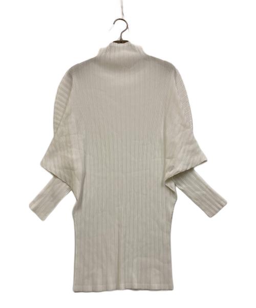 PLEATS PLEASE（プリーツプリーズ）PLEATS PLEASE (プリーツプリーズ) プリーツドルマンカットソー ホワイト サイズ:3の古着・服飾アイテム