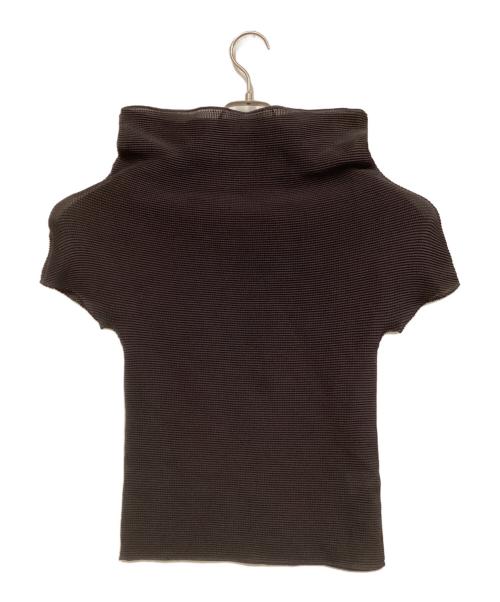 me ISSEY MIYAKE（ミーイッセイ ミヤケ）me ISSEY MIYAKE (ミーイッセイ ミヤケ) ワッフルプリーツカットソー ブラウン サイズ:Freeの古着・服飾アイテム