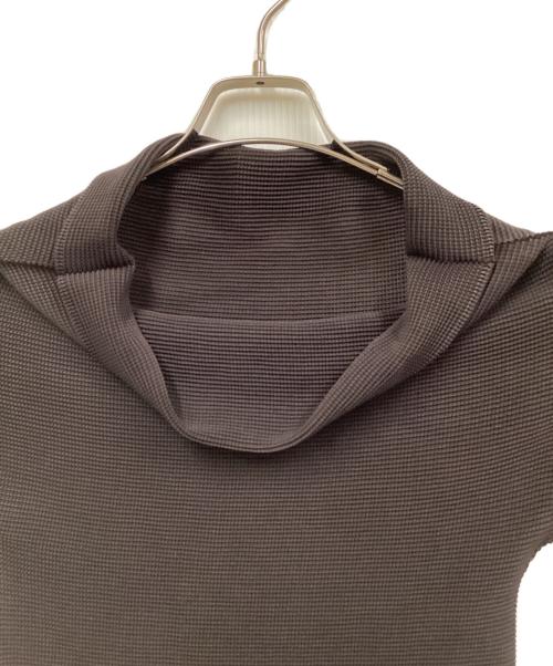 me ISSEY MIYAKE（ミーイッセイ ミヤケ）me ISSEY MIYAKE (ミーイッセイ ミヤケ) ワッフルプリーツカットソー ブラウン サイズ:Freeの古着・服飾アイテム