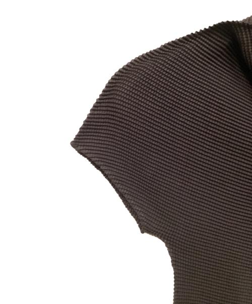 me ISSEY MIYAKE（ミーイッセイ ミヤケ）me ISSEY MIYAKE (ミーイッセイ ミヤケ) ワッフルプリーツカットソー ブラウン サイズ:Freeの古着・服飾アイテム
