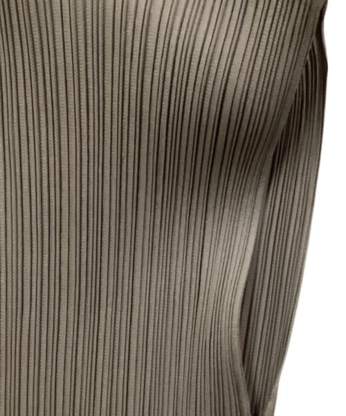 PLEATS PLEASE（プリーツプリーズ）PLEATS PLEASE (プリーツプリーズ) プリーツノースリーブカットソー グレー サイズ:3の古着・服飾アイテム