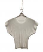 PLEATS PLEASEプリーツプリーズ）の古着「プリーツカットソー」｜ホワイト