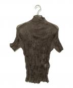 ISSEY MIYAKEイッセイミヤケ）の古着「プリーツカットソー」｜ブラウン