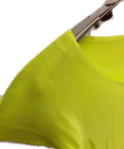 PLEATS PLEASE（プリーツプリーズ）PLEATS PLEASE (プリーツプリーズ) プリーツノースリーブカットソー ライム サイズ:03の古着・服飾アイテム