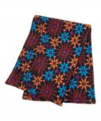 PLEATS PLEASEプリーツプリーズ）の古着「フラワープリント プリーツストール」｜マルチカラー