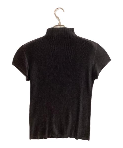 PLEATS PLEASE（プリーツプリーズ）PLEATS PLEASE (プリーツプリーズ) プリーツハイネックカットソー ブラック サイズ:3の古着・服飾アイテム