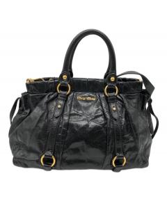 中古・古着通販】MIU MIU (ミュウミュウ) VITELLO LUX 2WAYレザー