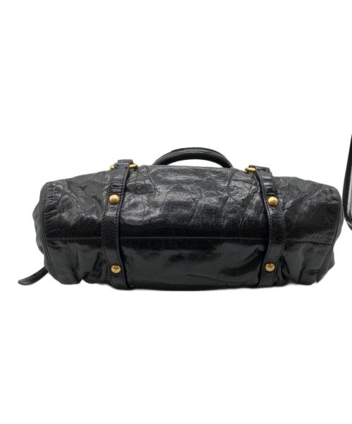 MIU MIU（ミュウミュウ）MIU MIU (ミュウミュウ) VITELLO LUX ブラックの古着・服飾アイテム