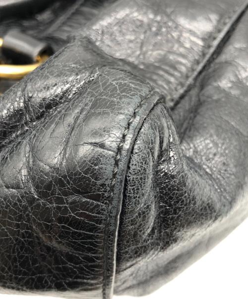 MIU MIU（ミュウミュウ）MIU MIU (ミュウミュウ) VITELLO LUX ブラックの古着・服飾アイテム