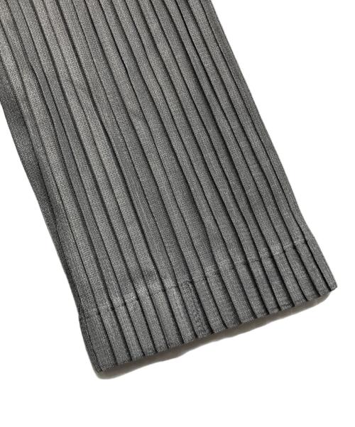 PLEATS PLEASE（プリーツプリーズ）PLEATS PLEASE (プリーツプリーズ) プリーツカーディガン グレー サイズ:3の古着・服飾アイテム