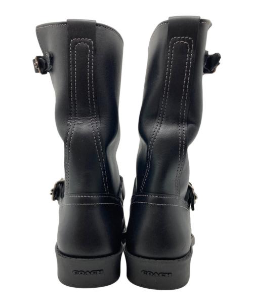 COACH（コーチ）COACH (コーチ) ドーン モト ブーティ ブラック サイズ:255の古着・服飾アイテム