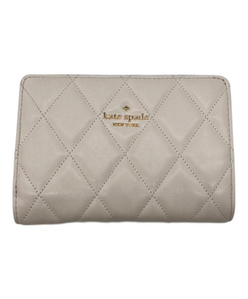 Kate Spade（ケイトスペード）Kate Spade (ケイトスペード) 2つ折り財布 ベージュの古着・服飾アイテム