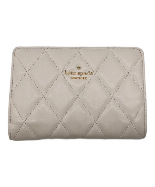 Kate Spade（ケイトスペード）Kate Spade (ケイトスペード) 2つ折り財布 ベージュの古着・服飾アイテム