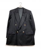 BURBERRY LONDONバーバリーロンドン）の古着「ウールカシミヤダブルホース銀釦ブレザー」｜ネイビー