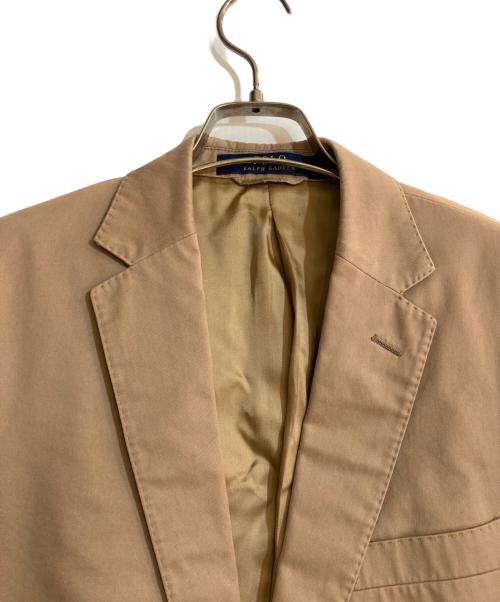 POLO RALPH LAUREN（ポロ・ラルフローレン）POLO RALPH LAUREN (ポロ・ラルフローレン) コットンツイル 2Bジャケット ベージュ サイズ:40の古着・服飾アイテム