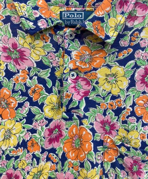 POLO RALPH LAUREN（ポロ・ラルフローレン）POLO RALPH LAUREN (ポロ・ラルフローレン) 花柄ポロシャツ マルチカラー サイズ:Mの古着・服飾アイテム