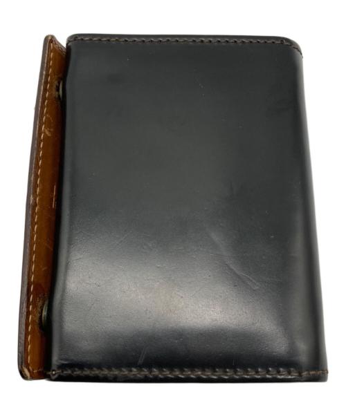 millefoglieⅡ（ミッレフォッリエ）millefoglieⅡ (ミッレフォッリエ) コードバン27コンパクトウォレット ブラックの古着・服飾アイテム