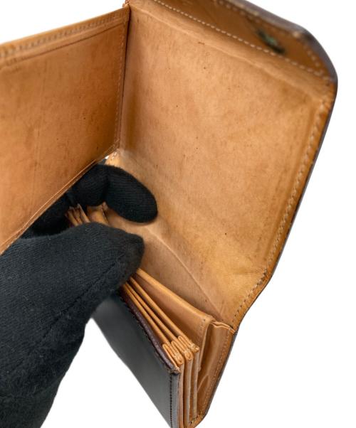 millefoglieⅡ（ミッレフォッリエ）millefoglieⅡ (ミッレフォッリエ) コードバン27コンパクトウォレット ブラックの古着・服飾アイテム