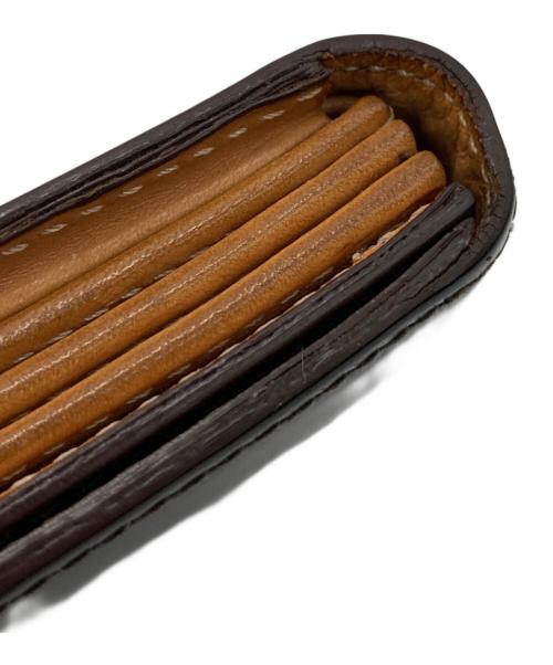 millefoglieⅡ（ミッレフォッリエ）millefoglieⅡ (ミッレフォッリエ) コードバン27コンパクトウォレット ブラックの古着・服飾アイテム