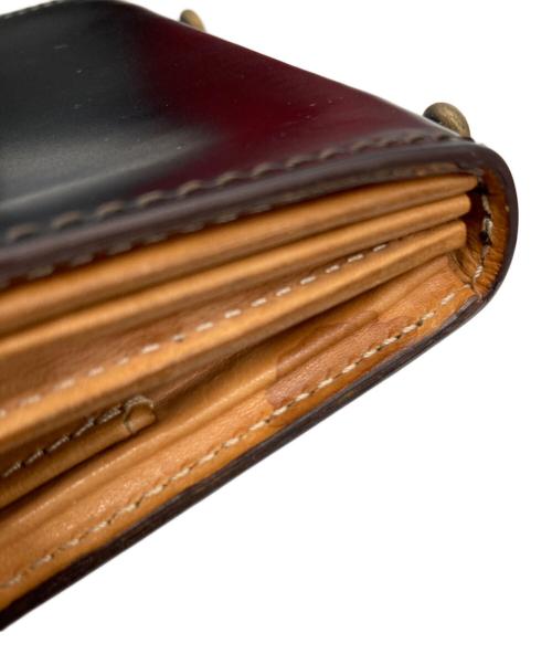 millefoglieⅡ（ミッレフォッリエ）millefoglieⅡ (ミッレフォッリエ) コードバン27コンパクトウォレット ブラックの古着・服飾アイテム