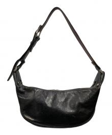 LAST CROPS by CROPPERS（ラストクロップスバイクロッパーズ）の古着「レザーショルダーバッグ」｜ブラック