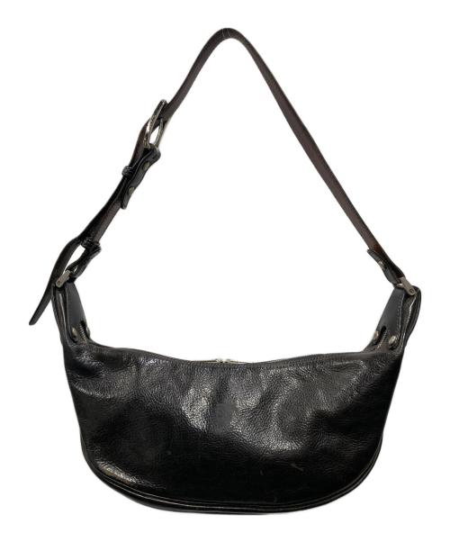 LAST CROPS by CROPPERS（ラストクロップスバイクロッパーズ）LAST CROPS by CROPPERS (ラストクロップスバイクロッパーズ) レザーショルダーバッグ ブラックの古着・服飾アイテム