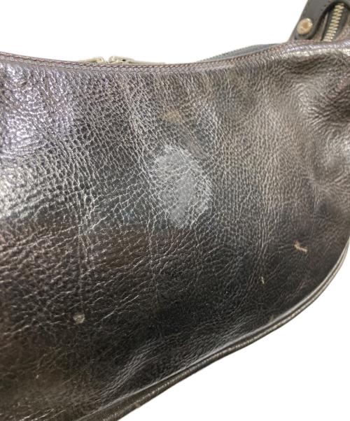 LAST CROPS by CROPPERS（ラストクロップスバイクロッパーズ）LAST CROPS by CROPPERS (ラストクロップスバイクロッパーズ) レザーショルダーバッグ ブラックの古着・服飾アイテム