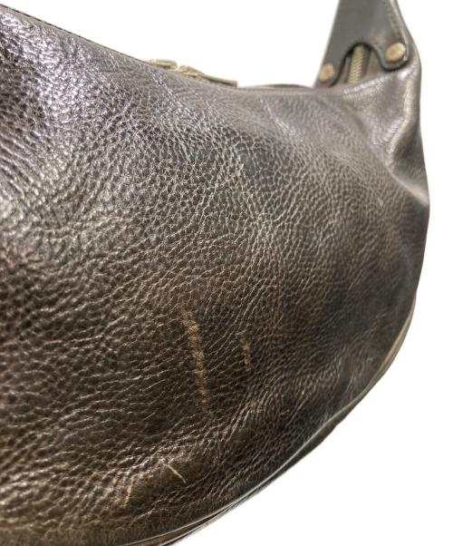 LAST CROPS by CROPPERS（ラストクロップスバイクロッパーズ）LAST CROPS by CROPPERS (ラストクロップスバイクロッパーズ) レザーショルダーバッグ ブラックの古着・服飾アイテム