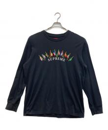 SUPREME（シュプリーム）の古着「Flags L/S Top」｜ブラック