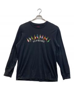 中古・古着通販】Supreme (シュプリーム) Flags L/S Top ブラック
