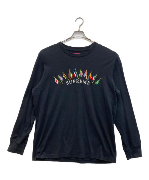 SUPREME（シュプリーム）Supreme (シュプリーム) Flags L/S Top ブラック サイズ:Lの古着・服飾アイテム