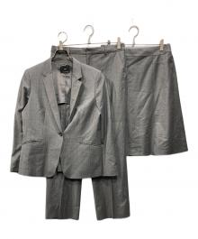 23区（ニジュウサンク）の古着「ファインネスウールストライプセットアップスーツ」｜グレー