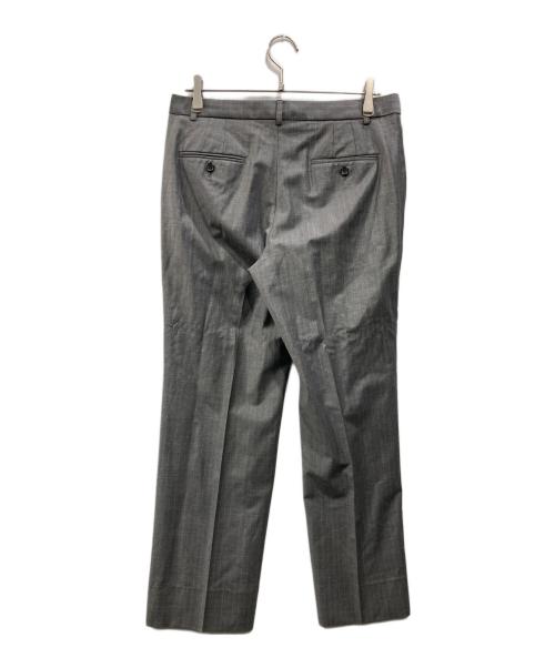 23区（ニジュウサンク）23区 (ニジュウサンク) ファインネスウールストライプセットアップスーツ グレー サイズ:42の古着・服飾アイテム