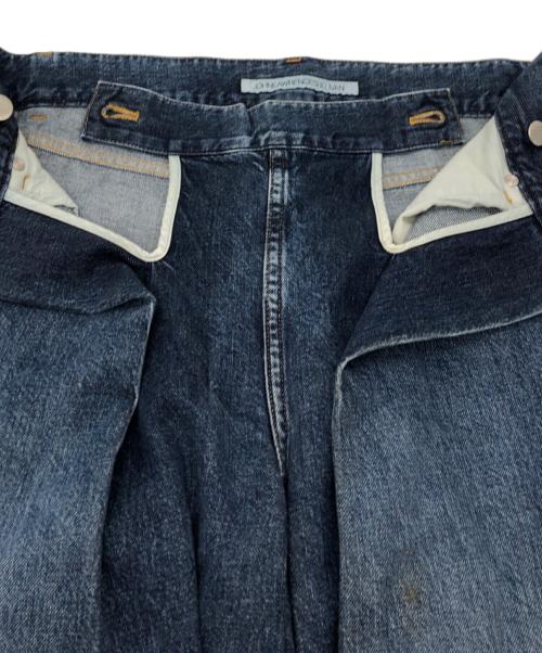 JOHN LAWRENCE SULLIVAN（ジョン ローレンス サリバン）JOHN LAWRENCE SULLIVAN (ジョン ローレンス サリバン) WASHED DENIM WIDE PANTS インディゴ サイズ:46の古着・服飾アイテム