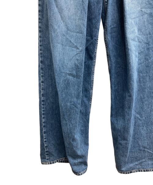 JOHN LAWRENCE SULLIVAN（ジョン ローレンス サリバン）JOHN LAWRENCE SULLIVAN (ジョン ローレンス サリバン) WASHED DENIM WIDE PANTS インディゴ サイズ:46の古着・服飾アイテム