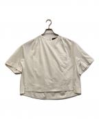 DRAWERドゥロワー）の古着「コットン天竺バックジップクルーネックTEE」｜ホワイト
