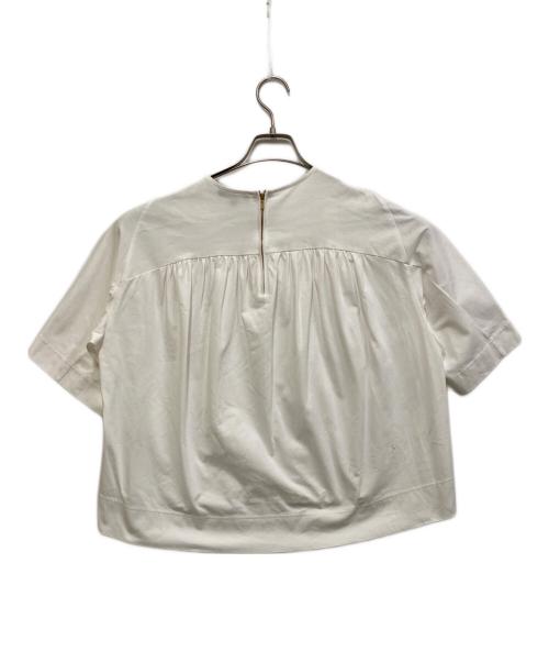 DRAWER（ドゥロワー）Drawer (ドゥロワー) コットン天竺バックジップクルーネックTEE ホワイト サイズ:１の古着・服飾アイテム
